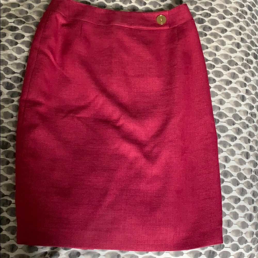 Pink pencil skirt